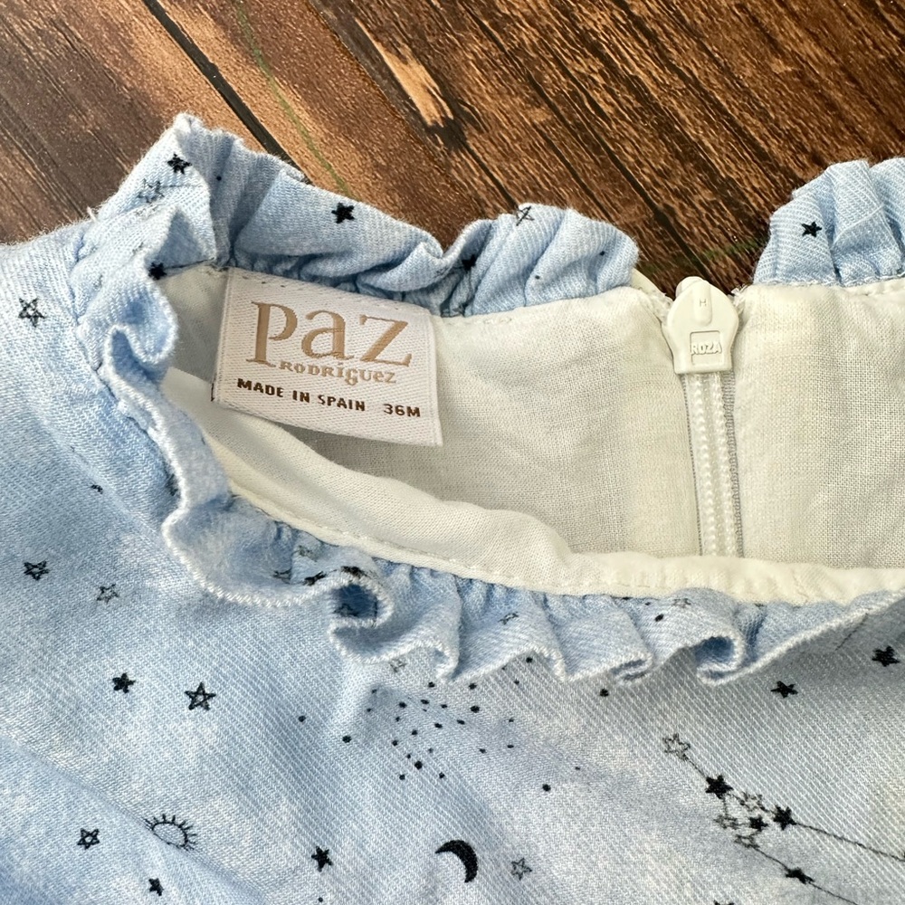Blue Starry Kids Casual Dress